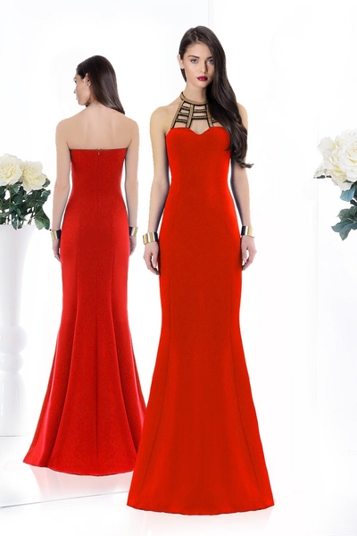 elegant dress Junona red